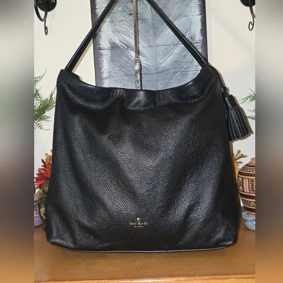 kate spade Handbags - Kate Spade Orchard StreeT Natalya Black Pebbled Leather Hobo GUC